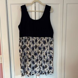Torrid Navy and Floral Summer Dress